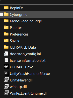 The result folder