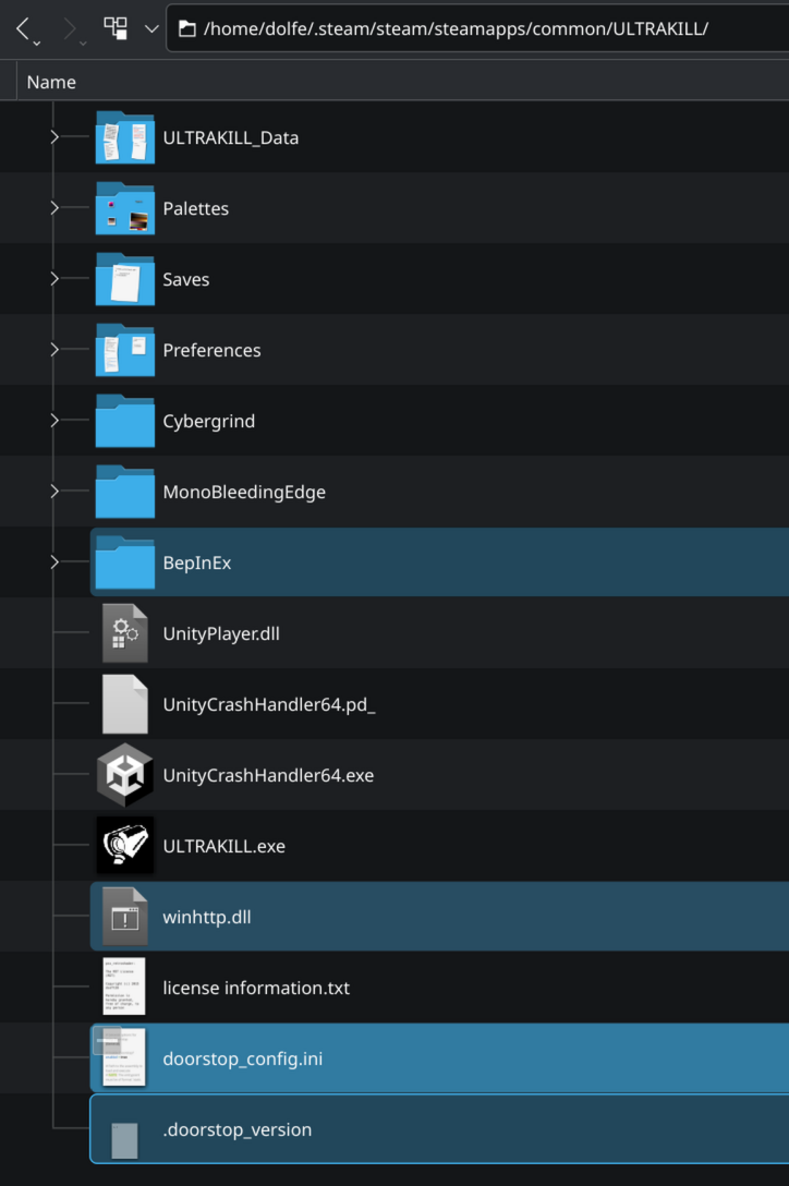 Final folder structure